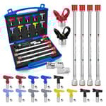 21Pcs Airless Paint Sprayer Gun Tip Extension Pole Rod Set with Airless Spray Gun Tip, 30CM Paint Sprayer Extension Wand, Nozzle Tip Guards, Swivel Joint for Airless Paint Sprayer Gun Painting