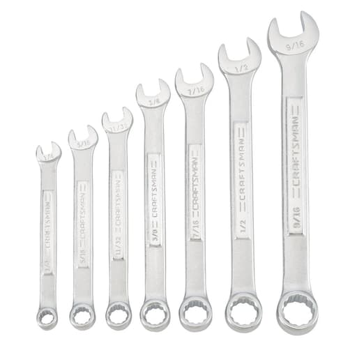 7PC SAE COMBINATION WRENCH SET