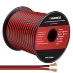14AWG 100FT Electrical Wire Cable 2 Conductors Red Black Cable Hookup LED Lighting Strips Flexible Wire Extension Cord 14 Gauge Copper Clad Aluminum Copper Wire 12V/24V DC Cable
