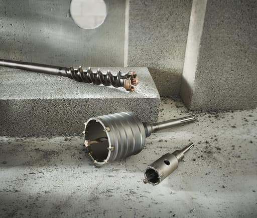 SDS-max Rotary Hammer Core Bit (1-3/4 in × 7 in usable × 12 in overall) "The Wave"