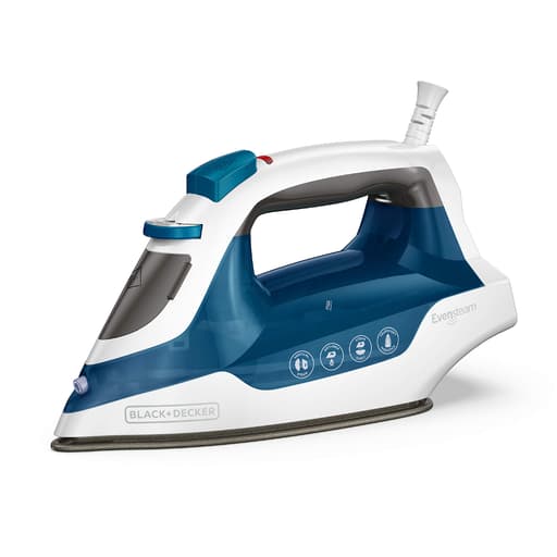 Easy Steam Compact Iron with EvenSteam TrueGlide Non-Stick Soleplate
