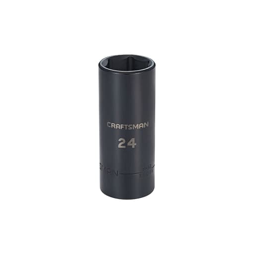 1/2-in Drive 24mm Metric Deep Impact Socket