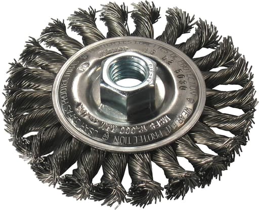 4" Full Cable Twist Knot Wheel