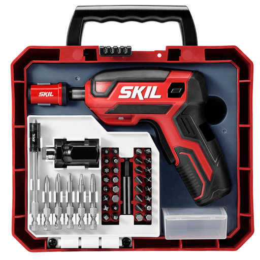 Rechargeable 4V Screwdriver with 42 PC Bit Kit