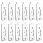 Window Latch Locks Window Parts and Hardware Tilt Latch Plastic Construction, Spring Loaded, 2 Inch Hole Center Spacing Sliding Lock Replacement