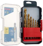 Titanium Nitride Coated Metal Drill Bit Set