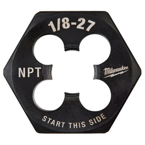 1/8"-27 NPT 1-Inch Hex Threading Die