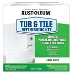 385279 Tub And Tile Refinishing 2-Part Kit, Satin White, 32 Fl Oz