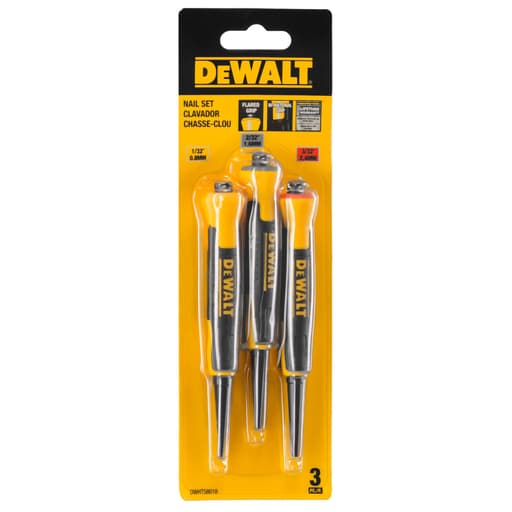 1/32 in., 2/32 in., 3/32 in. Bi-Material Nail Set (3-Piece)