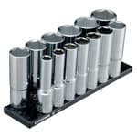 1/2 in Drive SAE Deep 6-Point Socket Set (13 pc)