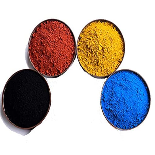 200 g 4 Packs of Iron Oxide Powder, Concrete Pigment, Cement, Mortar, Black Powder | Yellow red Blue 50g of Each Color Multicolor