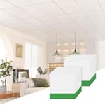 White Smooth Ceiling Tiles Sample Pack for Ceiling and Wall