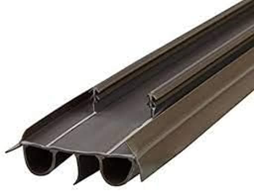 Double Bubble Kerf Door Sweep 35-3/4 Inches Wide, Energy Efficient Vinyl Seal for Exterior Doors, Easy Installation, Weatherproof Design, Keeps Drafts, Dust and Insects Out