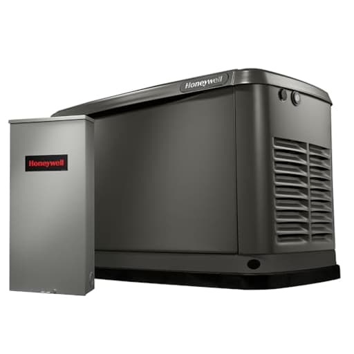 14kW Home Standby Generator - Automatic Backup Power for Whole Home - Runs on Natural Gas or Propane - Weather-Resistant Enclosure - Installation Pad Included