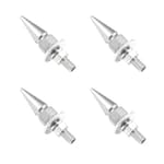 4 PCS Spikes License Plate Screws for Car, Anti Theft Spike Shape Aluminum Car Plate Frame Fastenings Bolt, Cool Licence Plate Screw Set for Car Truck Motorcycle, Car Accessories