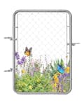Chain Link Fence Gate, 32 x 46 in, Adjustable Chain Link Fence Panel, Fit 2-6 ft (W) x 4 ft (H) Garden Fence Gate Opening, Rust-Resistant Galvanized Fencing Gate for Farm Posts Not Included