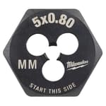 M5-0.80 mm 1-Inch Hex Threading Die