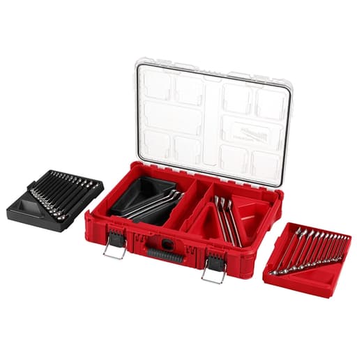 30 Pc Metric & SAE Combination Wrench Set with PACKOUT Organizer