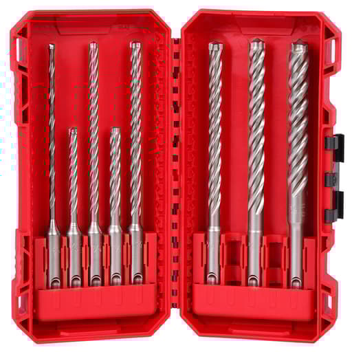 8pc. SDS Plus MX4 4-Cutter Drill Bit Kit