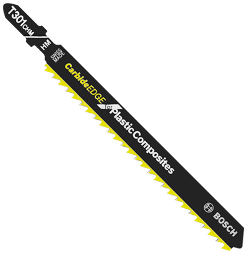T-Shank jig saw blade — 3-5/8 in, 12 TPI, carbide edge (3-piece)