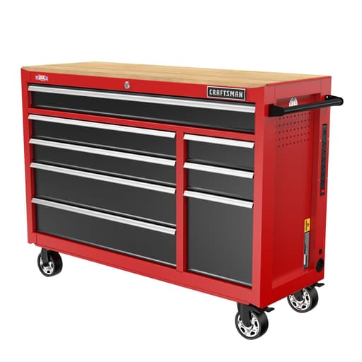 S2000 Series 52-in W 8-Drawer Steel Rolling Workstation