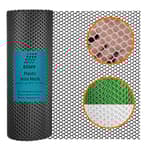 Pet & Garden Safeguard - 15.7IN x 32.8FT Roll - Black Plastic Netting, Multi-Use Decorative Fencing for Poultry, Dogs, Rabbits,Chicken and Snake Barrier