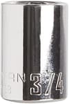 1/2-in Drive 3/4-in 12 Point SAE Shallow Socket