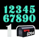 Mailbox Numbers for Outside 3D Printing Glow at Night Individual Number Signs For Door Cars Trucks Home Business