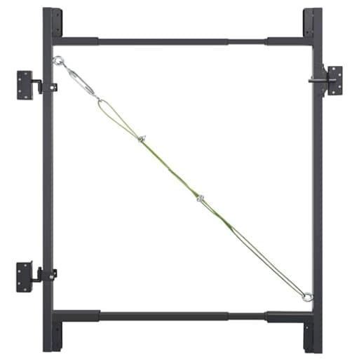 Fence Gate Kit DIY Gate Building Kit, 36"-72" Heavy Duty Wood Fence Gate Kit with 4-5 Feet Height, Fits Both 1"x4" and 2"x4" Wood