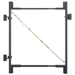 Fence Gate Kit DIY Gate Building Kit, 36"-72" Heavy Duty Wood Fence Gate Kit with 4-5 Feet Height, Fits Both 1"x4" and 2"x4" Wood