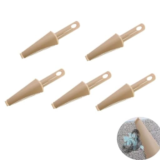 5 Pack Flat Mop Cleaning Scraper Microfiber Pads Brush Cleaner Heavy Duty Hair Removal Tool Attachment for Wet Dry Spray Mops Head Floor Buckets System