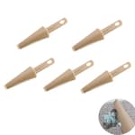 5 Pack Flat Mop Cleaning Scraper Microfiber Pads Brush Cleaner Heavy Duty Hair Removal Tool Attachment for Wet Dry Spray Mops Head Floor Buckets System