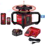 Red Exterior Dual Slope Rotary Laser Level Kit