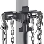 Heavy Duty Trailer Towing Organizer Powder Coating, Aluminum Chain Holder, 7 Way Plug Cover, a Lanyard with Aluminum Ferrule, Durable, Anti-Rust, Upgraded Design