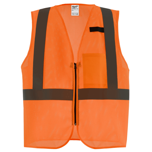 Class 2 High Visibility Mesh One Pocket Safety Vest