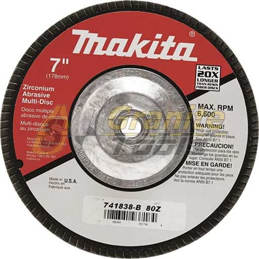 7" Multi-Disc Hubbed 80 Grit Angled Type 29