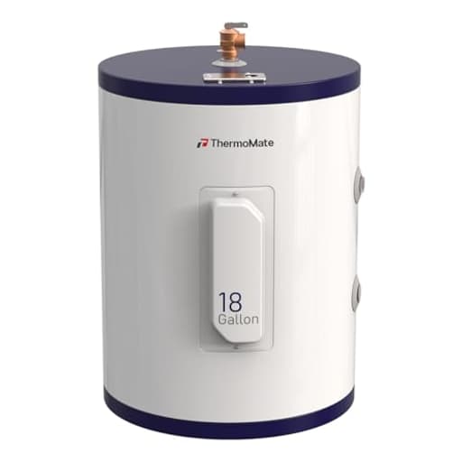 Tank Water Heater Electric, 18 Gallon Small Point of Use Residential Hot Water Heater for Washing & Shower, 120Volt 1500W Compact, Adjustable Thermostat, UL Listed