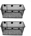 Magnetic Basket Set of 2 - Mesh Organizer and Holder on White Board for Dry Erase Markers or in Locker - Magnet Shelves for Refrigerator - Pen Holder or Desk Storage for Office