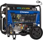 12500 Peak Watt Tri-Fuel Home Backup Portable Generator, Remote Electric Start, Transfer Switch Ready, Gas, Propane, and Natural Gas Powered