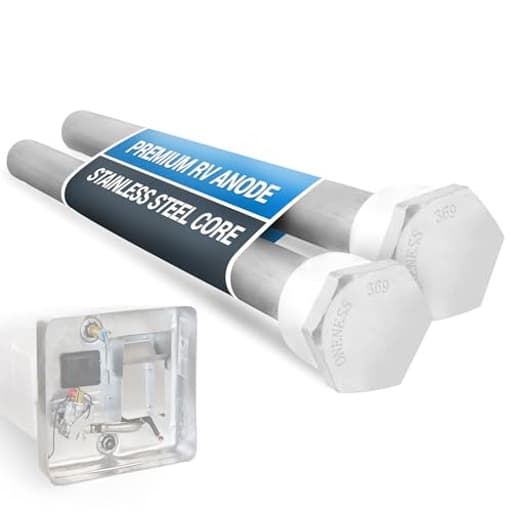 RV Water Heater Anode Rod - 2-Pack, 2 Years Warranty - 9.25" x 3/4" NPT - Premium Magnesium Anode Rod for hot water heater Rv, Long-Lasting Protection Suburban Anode Rod for Rv Water Heater