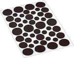9425 Self-Adhesive Felt Surface Protection Pads, Assorted Sizes, 46-Count, Brown