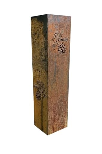 Pinecone Garden Column - Garden Decor - Garden Statue - Well Cover - Landscape Light Cover - Utility Box Cover - Outdoor Furniture and Decor