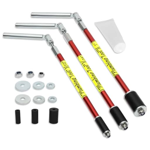 2062 Plumbing Plug Tool Kit, Water Stopper for Pipes 1/2", 3/4", 1" Sized Pipes, with Replacement Parts Gasket Nut, Plumbing Plugs for Fast Water Line Repairs, Without Drainage