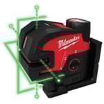 M12 Green Cross Line & 4-Points Laser Kit
