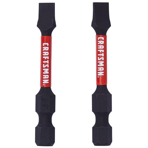 Impact Rated 2-In. Slotted #6-8 Screwdriving Bits