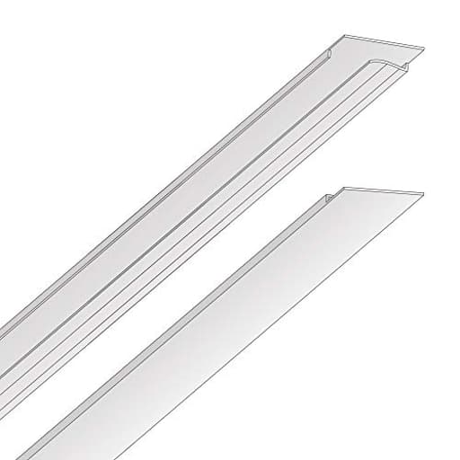 EZ-On T-bar Ceiling Grid Cover Kit - Snap On - White - 58 Piece