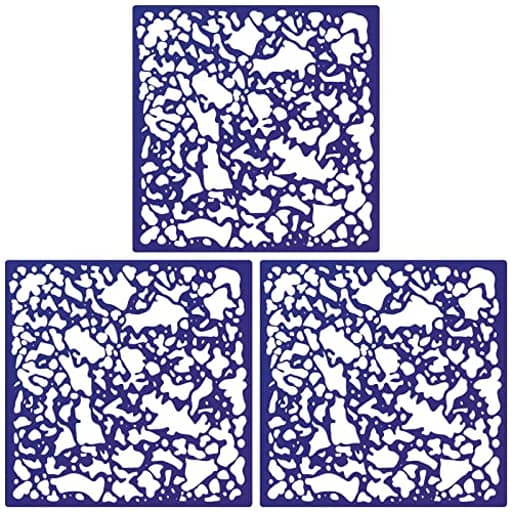 3 Pieces Knockdown Texture Spray Stencil Drywall Repair Tool Knockdown Texture Sponge Art Plastic Drywall Tools 8 x 8 Inch Plaster Wall Panels for Wood Wall Profession DIY Supplies