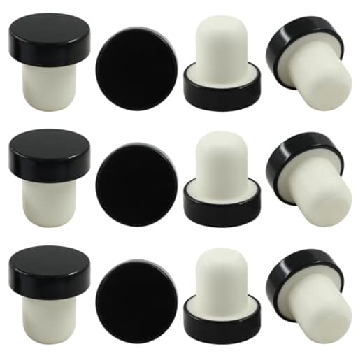 12 Pcs T-shaped Stopper Cork Wine Bottle Stoppers, Reusable Sealing Plug for Wine Bottles, Beer Bottles DIY Craft Homemade