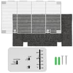 3106995.032 Rv Analog Thermostat Replacement (Cool Only/furnace) and 14.1" x 7.7" Rv A/c Ducted Air Grille Replacement with Air Filter Compatible with 3104928.019