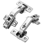 2 Pack 1 Pairs 135° Lazy Susan Hinge, Full Overlay Concealed for Corner Kitchen Cabinet Replacement Hardware, Cupboard Folded, Folden Door